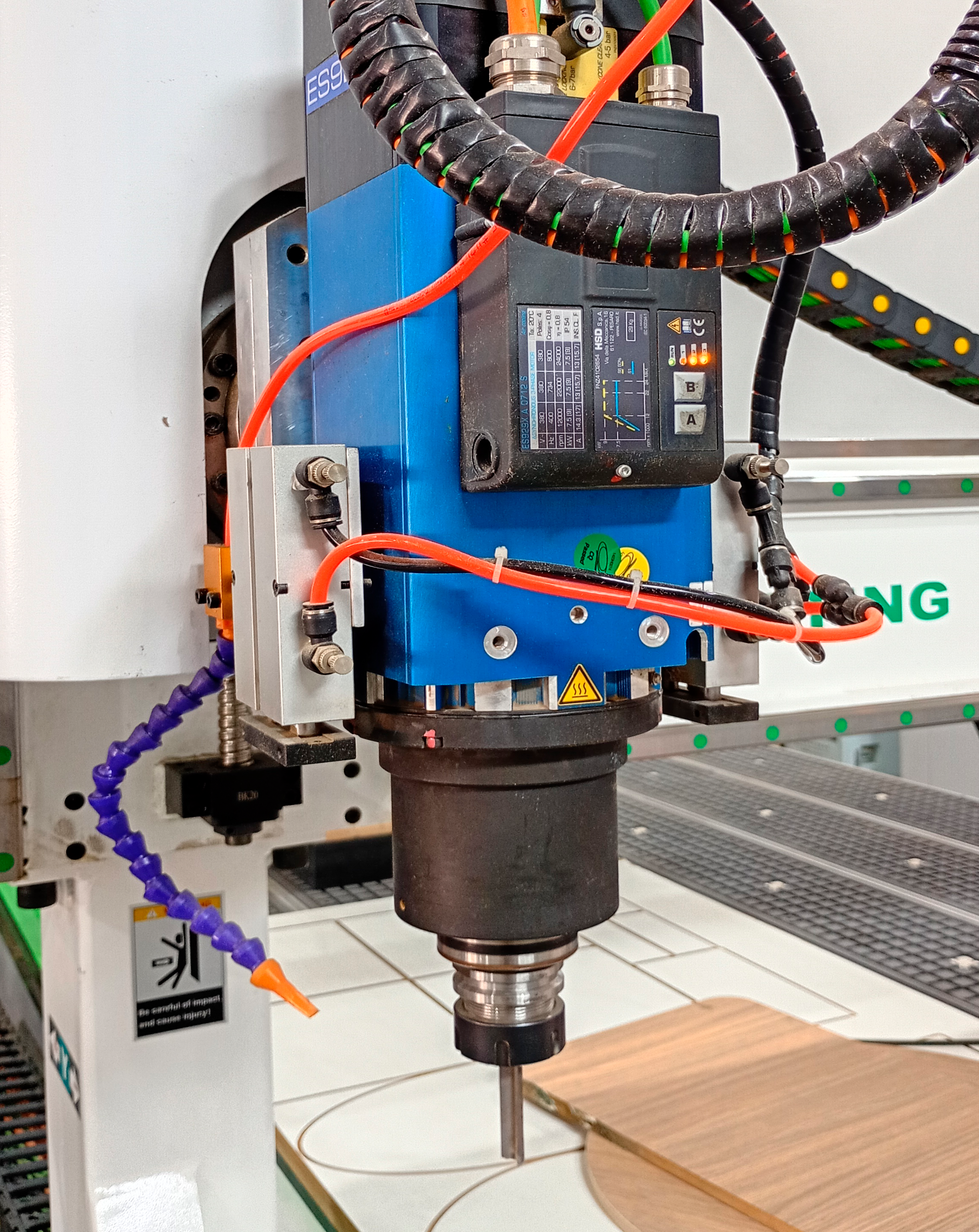 Spindle HSD 9.6kW com 4º Eixo Rotativo